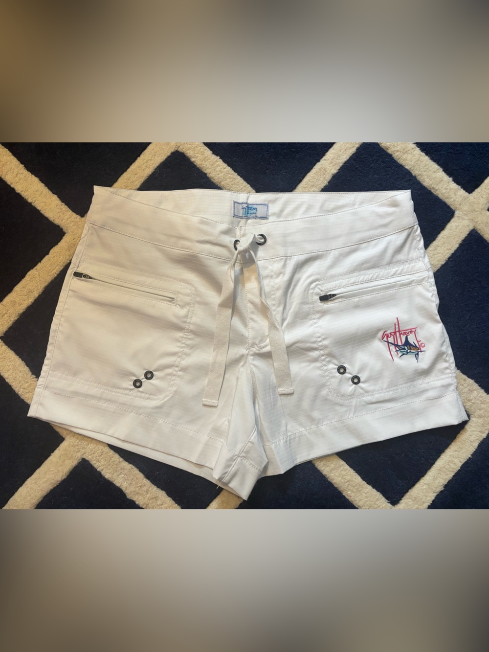 NWOT Guy Harvey Ladies Board Shorts Swimsuit White